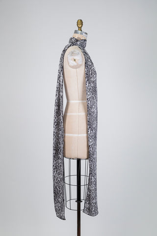 Foulard léopard brumeux (XXL)
