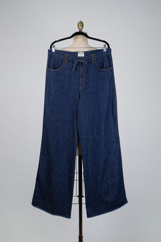 Lightweight Wide-Leg Denim Trousers (12+14)