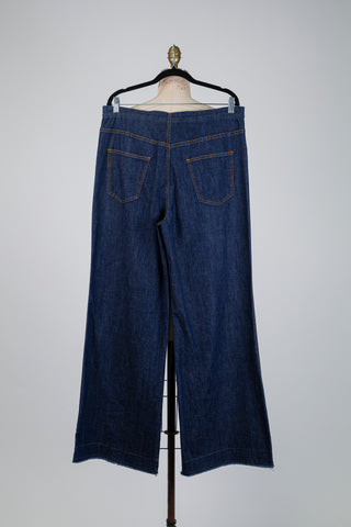 Lightweight Wide-Leg Denim Trousers (12+14)