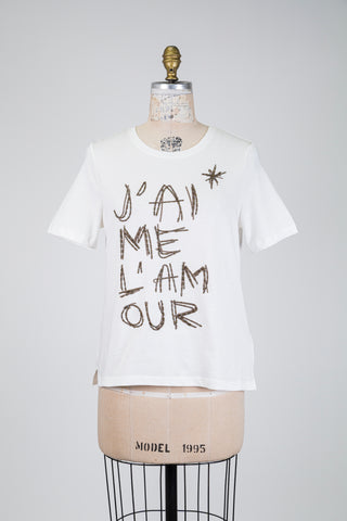Pearlescent White T-shirt I Love Love (6)