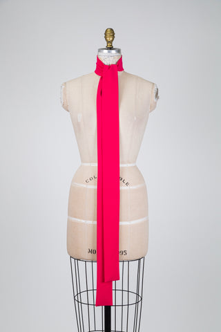 Raspberry pink mini scarf (OS)