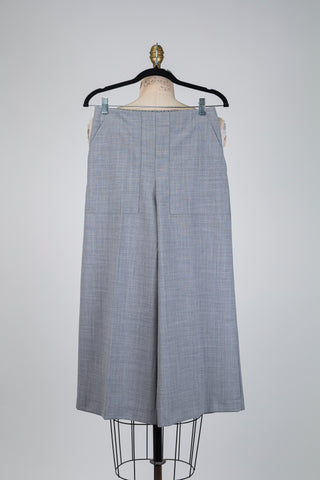 Grey marl cropped trousers (4)