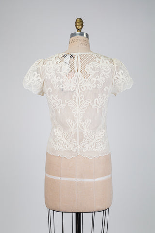 Ivory floral lace top (2)