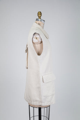 Veste urbaine en tisage beige naturel (S+M)