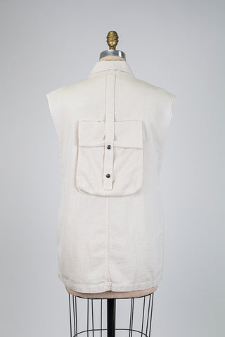 Veste urbaine en tisage beige naturel (S+M)