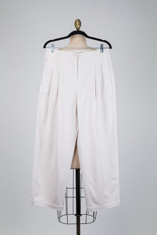 Pantalon ballon beige effet denim (2 à 8)