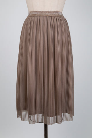 Taupe tulle skirt (6+12)