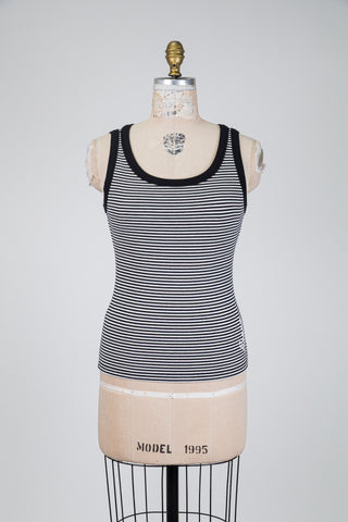Black and white striped camisole (US 4-6-10-12)