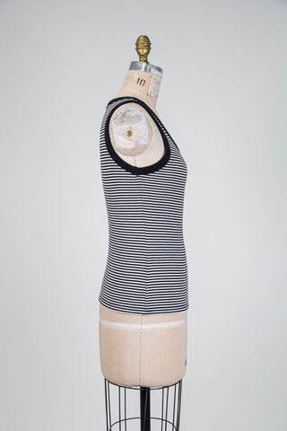 Black and white striped camisole (US 4-6-10-12)