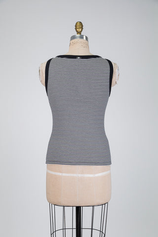 Black and white striped camisole (US 4-6-10-12)