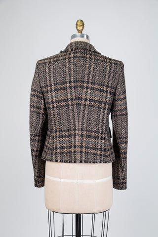 Tartan tweed blazer (8+10)