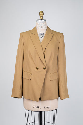 Blazer miel à boutonnage croisé (10)