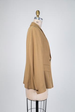 Blazer miel à boutonnage croisé (10)