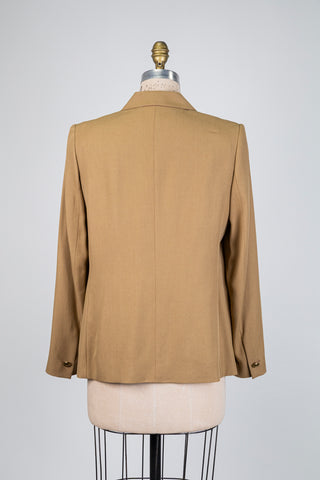 Blazer miel à boutonnage croisé (10)