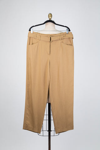 Pantalon miel coupe droite (12)