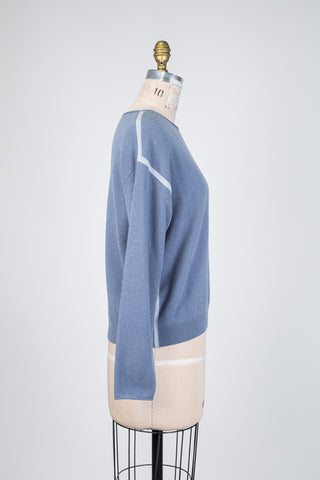 Steel blue precious knit sweater (4 to 8)