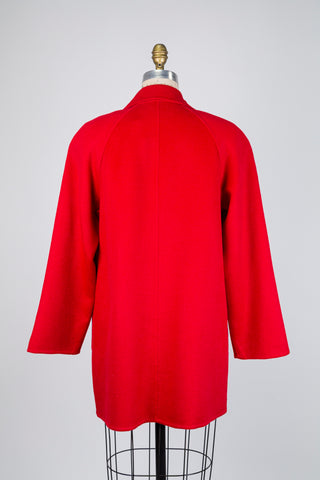 Manteau classique rouge vermillon (4+10)
