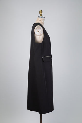Veste sans manches noire façon blazer (14/16)