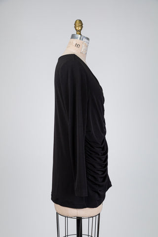 Black gathered knit sweater (14/16)