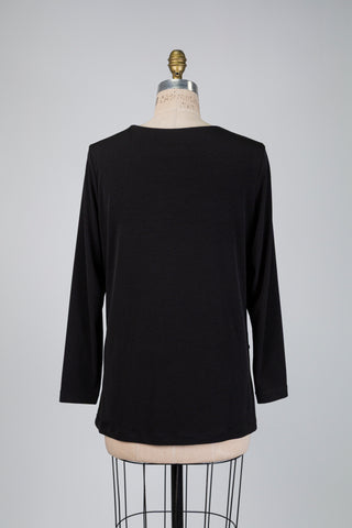 Black gathered knit sweater (14/16)
