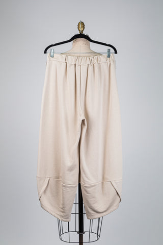 Sand beige balloon-fit trousers (M/L)