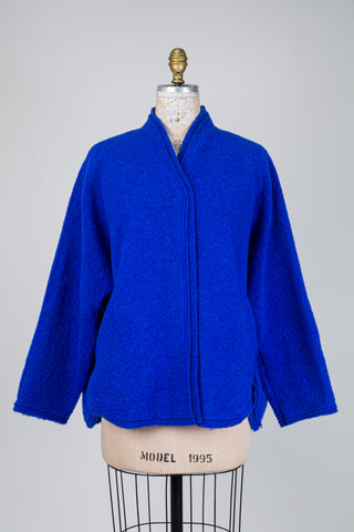 Veste bleu roi à col montant (TU)