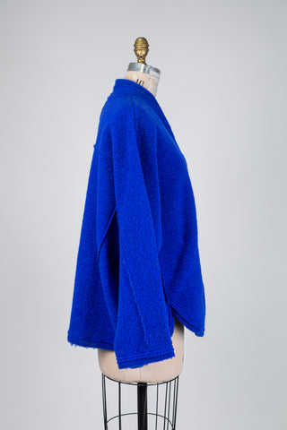 Veste bleu roi à col montant (TU)
