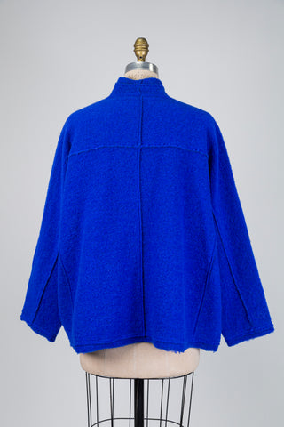 Veste bleu roi à col montant (TU)