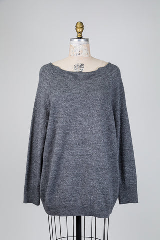Grey sparkly knit sweater (14/18)