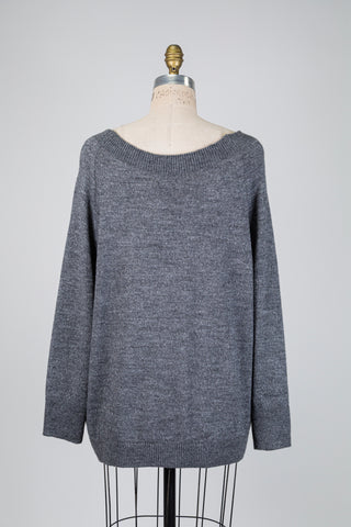 Grey sparkly knit sweater (14/18)