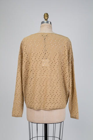 Golden light drop sweater (OS)