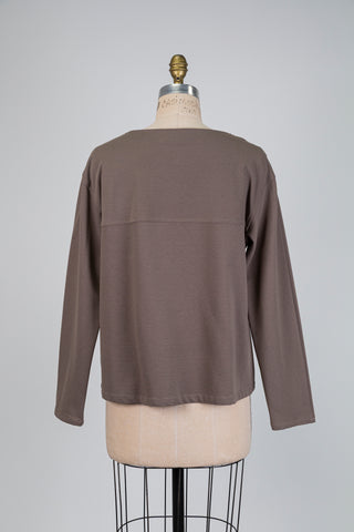 Taupe comfort sweater (S+)