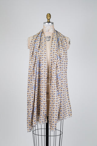 foulard beige grains de café (TU)