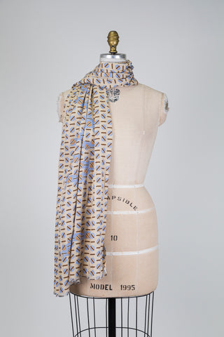 foulard beige grains de café (TU)