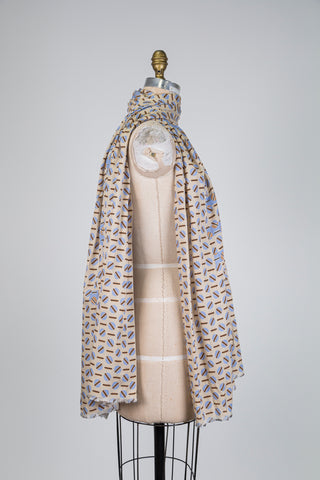 foulard beige grains de café (TU)