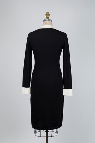 Black Knitted Shirt Dress (XS-S)