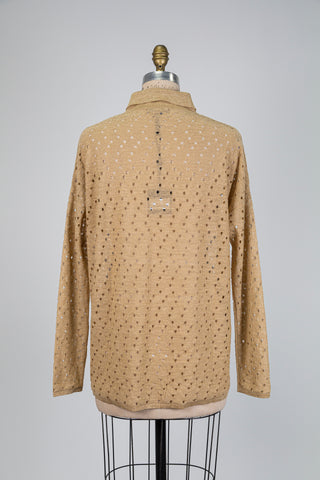 Golden light drop blouse (OS)