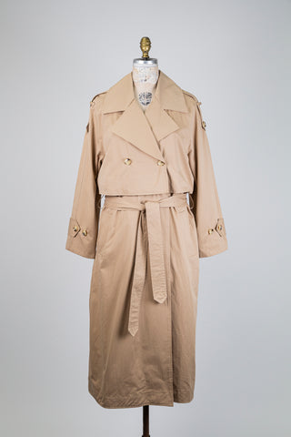 2-in-1 beige trench coat with detachable waist (10 to 14)