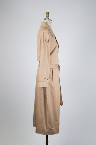 2-in-1 beige trench coat with detachable waist (10 to 14)