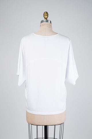 T-shirt blanc à manches amples (S/M+)