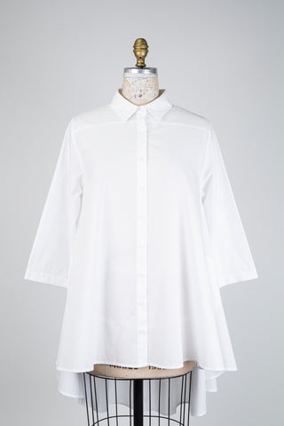 White A-line blouse (S+)