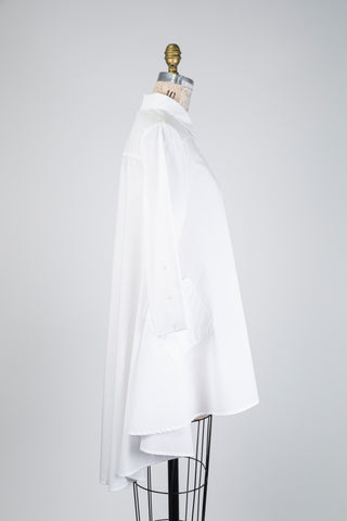 White A-line blouse (S+)
