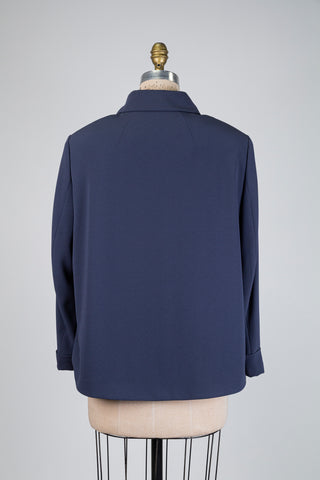 Veste surchemise utilitaire bleu acier (12)