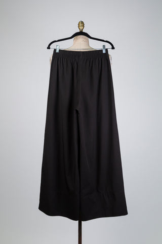 Pantalon noir à jambe large (S)