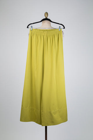Pantalon chartreuse à jambe large (S)