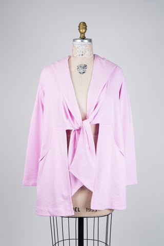 Veste nouée en molleton lilas (XS à XXL)