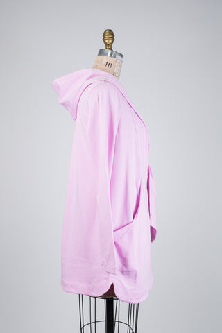 Veste nouée en molleton lilas (XS à XXL)