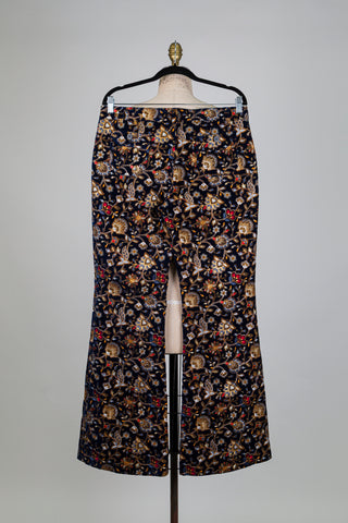 Pantalon en velours floral brodé (6-8-10)