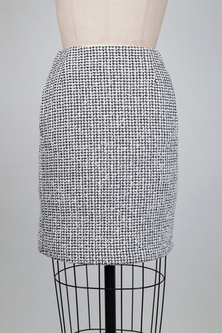 Jupe en tweed noir et blanc (4+6)
