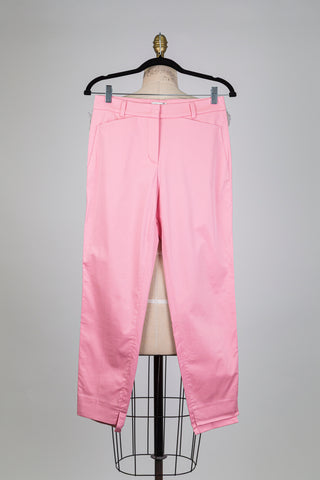 Classic straight pink trousers (4)